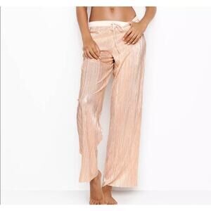 Victoria's Secret Metallic Rose Gold Lounge/Pajama Pant, Women's medium